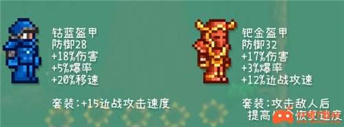泰拉瑞亚战士套装顺序1.4 各BOSS阶段用什么套装好