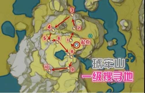 《原神》石珀采集地点路线地图