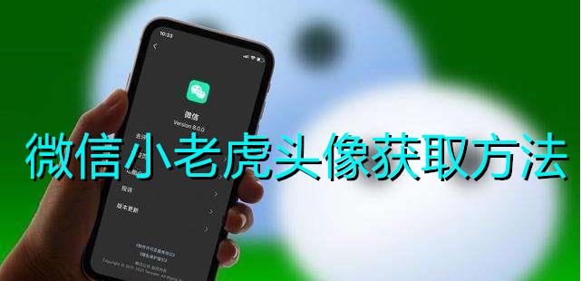微信小老虎头像获取方法