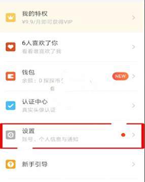 探探匹配性别设置方法