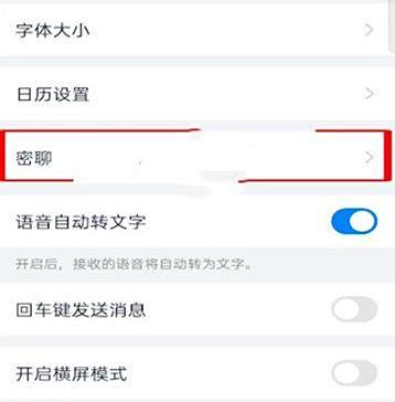 钉钉密聊开启方法