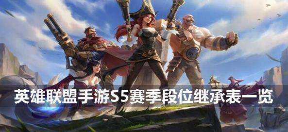 《英雄联盟手游》S5赛季段位继承表分享