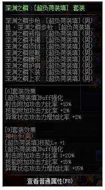 《DNF》100级男弹药完美buff换装搭配推荐
