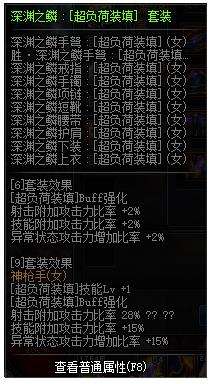 《DNF》100级女弹药完美buff换装搭配推荐