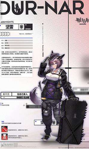 《明日方舟》重装干员坚雷属性一览