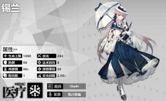 《明日方舟》锡兰技能专精角色介绍