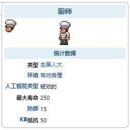 《泰拉瑞亚》瑟银mod厨师出售物品及入住条件大全