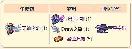 《泰拉瑞亚》灾厄移动饰品Drew之翼获取方式介绍