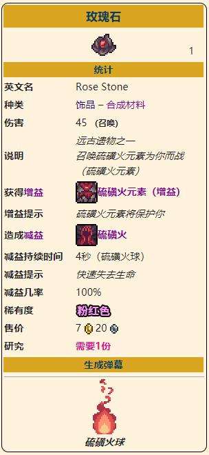 《泰拉瑞亚》灾厄召唤饰品玫瑰石获取方式介绍