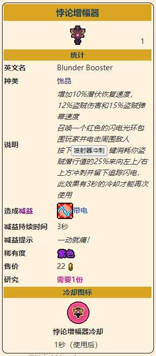 《泰拉瑞亚》灾厄盗贼饰品悖论增幅器获取方式介绍