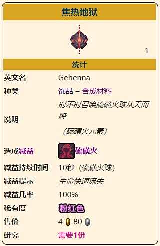 《泰拉瑞亚》灾厄进攻型饰品焦热地狱获取方式介绍