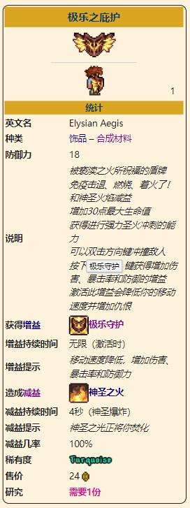 《泰拉瑞亚》灾厄防御型饰品极乐之庇护获取方式介绍