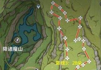 《原神》3.0须弥蔷薇最高效采集路线一览