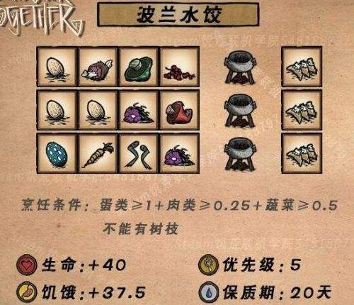 《饥荒联机版》2024最新食谱大全