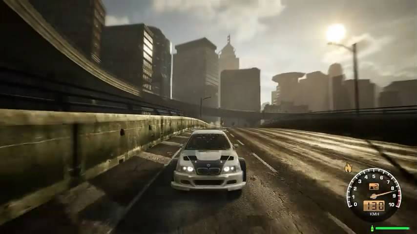 粉丝虚幻5重制《极品飞车：最高通缉》超长演示曝光6