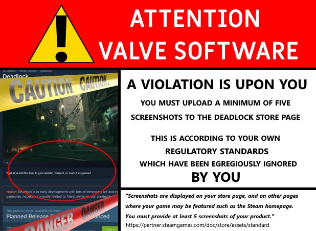 Valve新游《死锁》Steam页面引争议玩家质疑合规性2