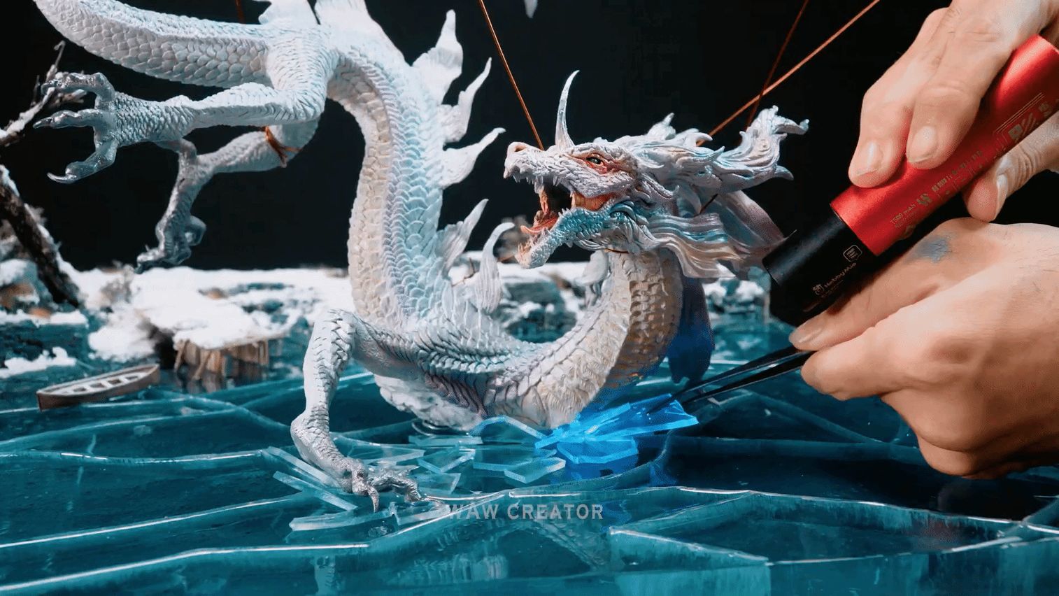 大神制作《黑神话》亢金龙之战实景模型曝光9