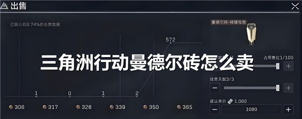 《三角洲行动》曼德尔砖怎么卖曼德尔砖卖出渠道1