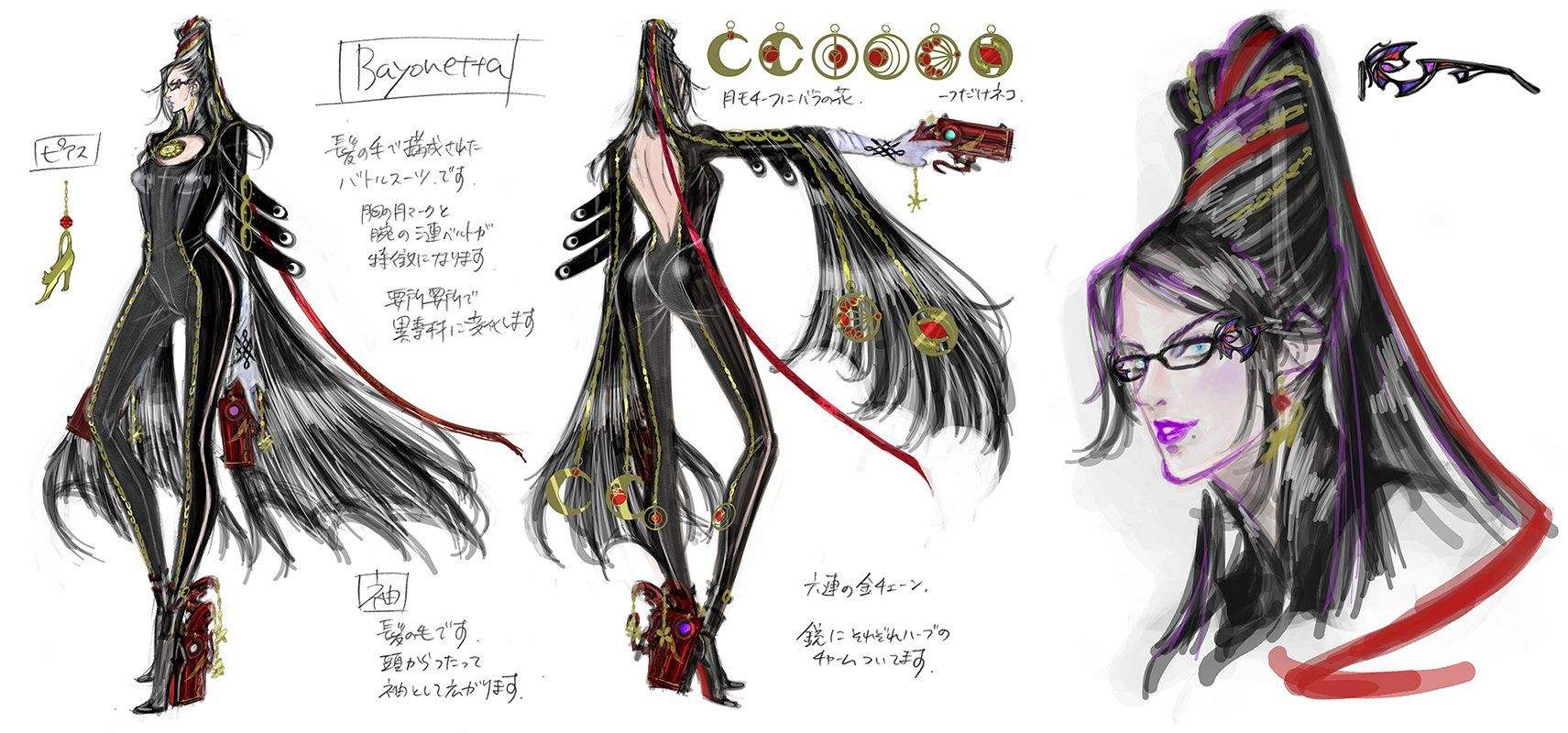 《猎天使魔女》贝姐原案草图曝光高冷御姐形象1
