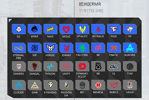 《CS2》上海MAJORrmr预选赛2024参赛战队一览4