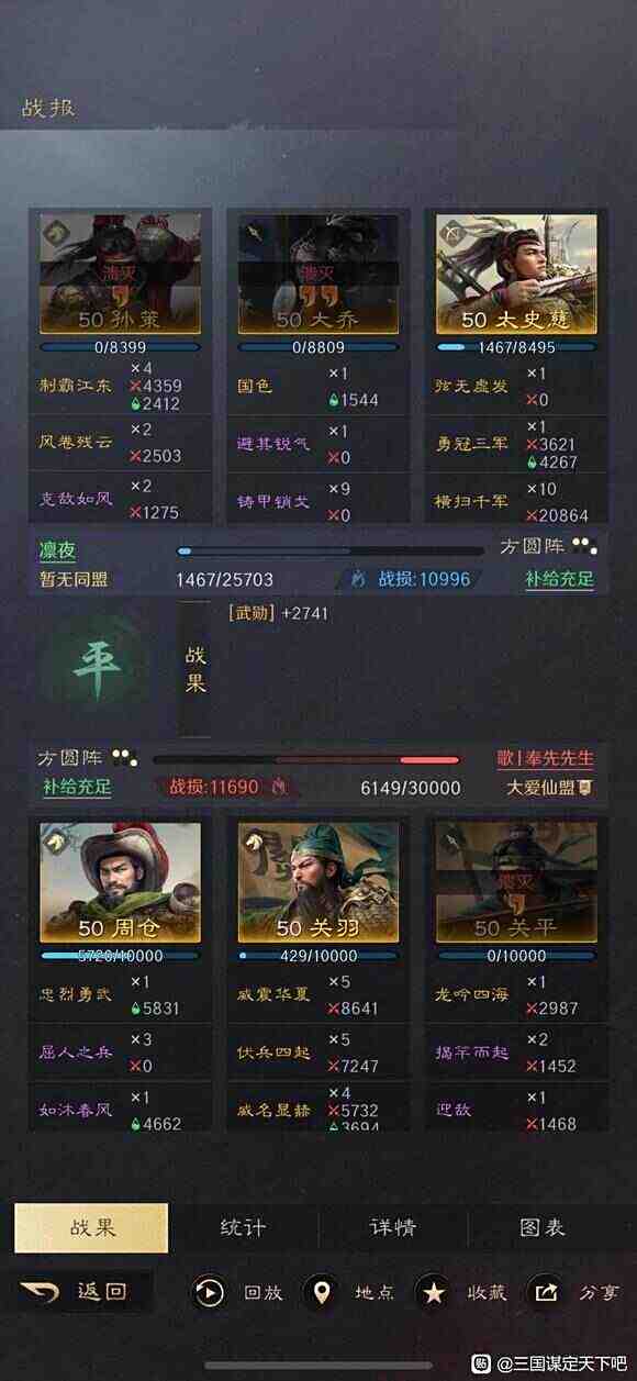 《三国谋定天下》大乔孙策太史慈配队实战详解2