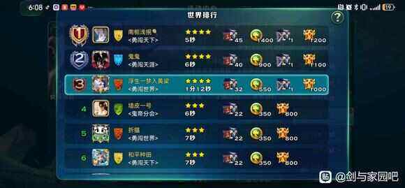《剑与家园》异界深渊2秒怎么过异界深渊最快2秒阵容推荐14