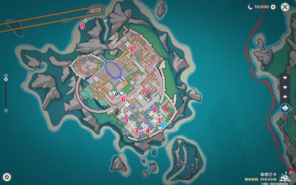《原神》4.8版本星轨王城摩拉箱位置一览1