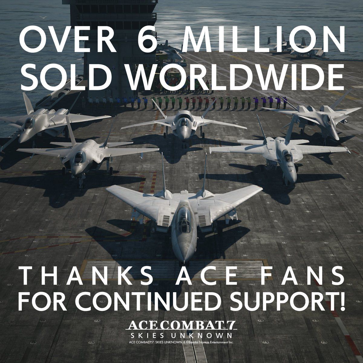 《皇牌空战7：未知空域》发售6周年销量突破600万2