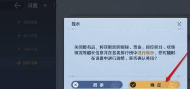 《航海王壮志雄心》排行榜信息怎么隐藏排行榜信息匿名不显示方法4