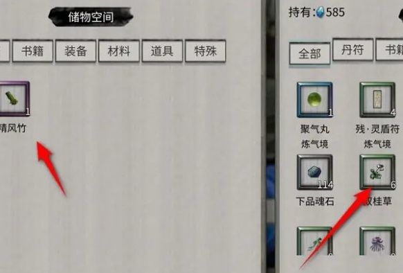 《鬼谷八荒》物品怎么存物品存放方法4