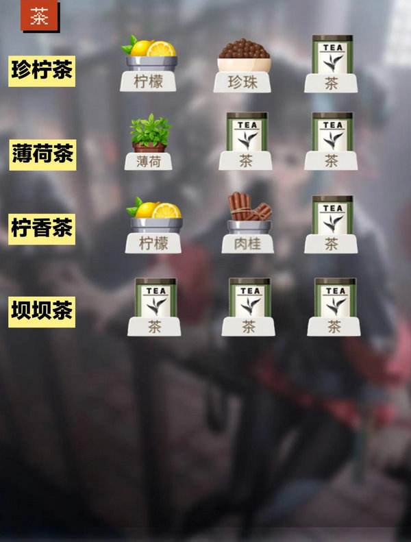 《归龙潮》饮品配方大全饮品有哪些配方4