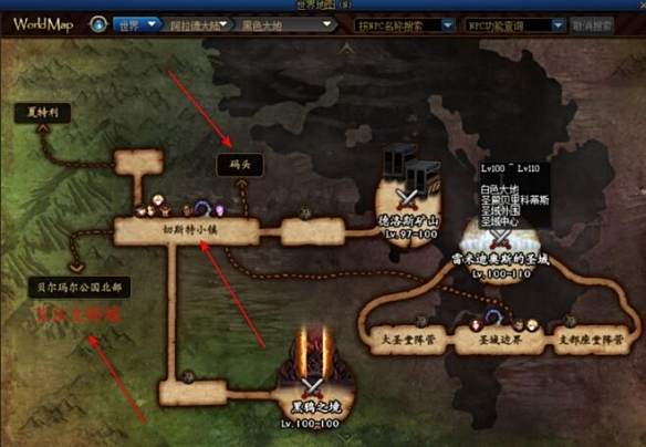《dnf》110级深渊刷图位置一览3
