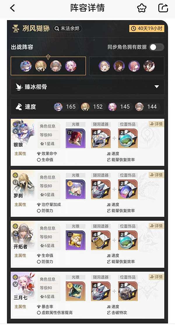 《崩坏星穹铁道》末日幻影冽风猢狲阵容怎么搭配末日幻影冽风猢狲阵容搭配攻略3