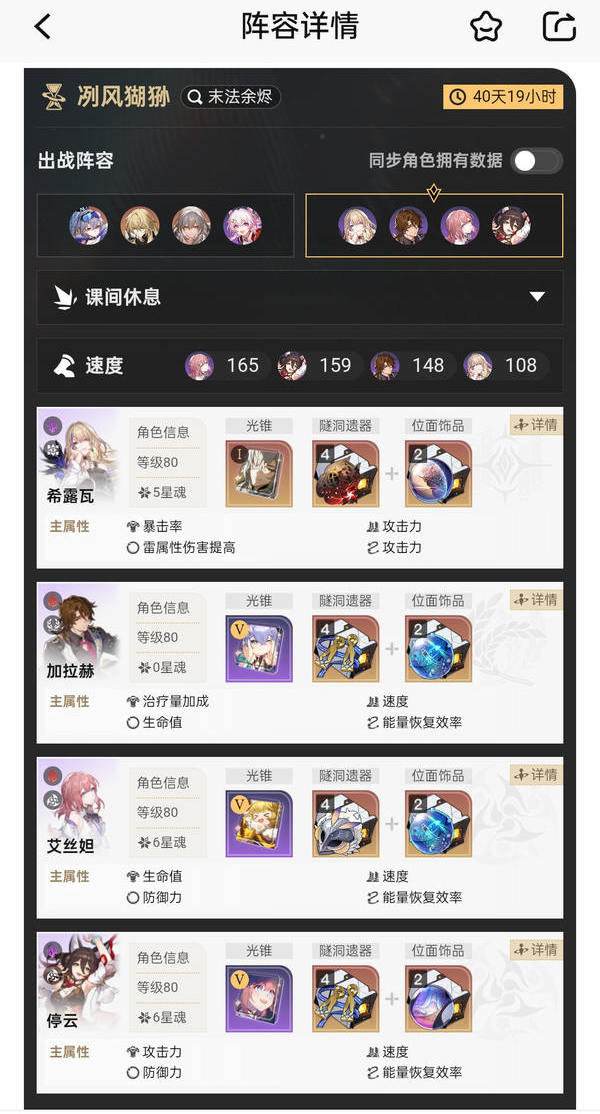 《崩坏星穹铁道》末日幻影冽风猢狲阵容怎么搭配末日幻影冽风猢狲阵容搭配攻略4
