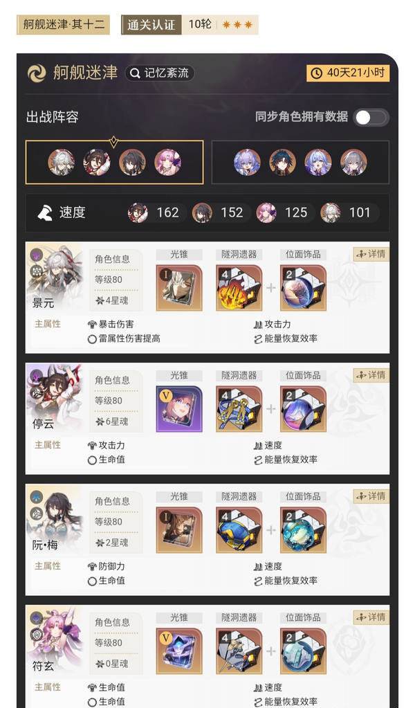 《崩坏星穹铁道》混沌回忆舸舰迷津其十二如何配队1.0老C满星配队攻略3