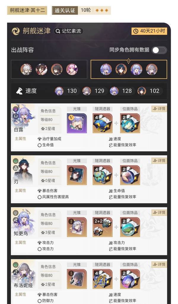 《崩坏星穹铁道》混沌回忆舸舰迷津其十二如何配队1.0老C满星配队攻略4