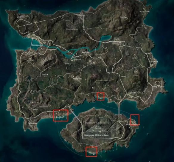 《pubg》八周年生日派对轮渡位置介绍2